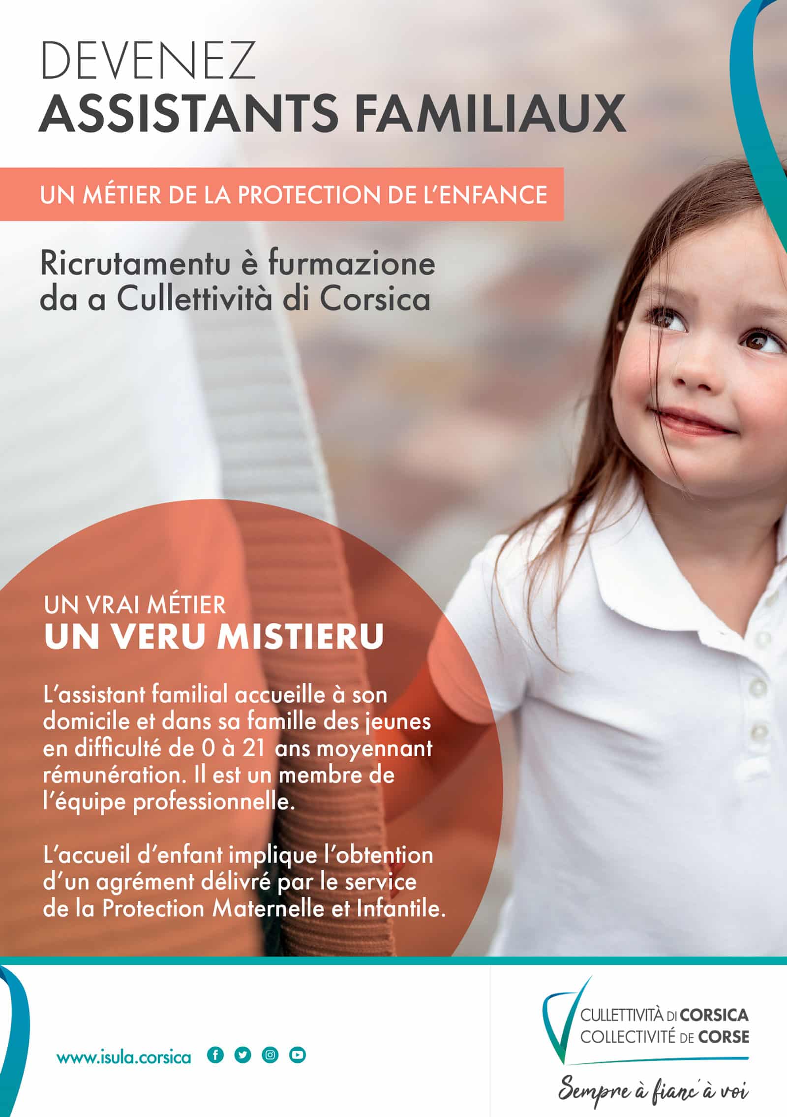 affiche publicitaire pour devenir assistant familial