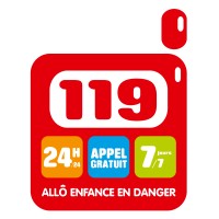 Logo du numéro 119 joignable 24h/24 et 7j/7 appel gratuit